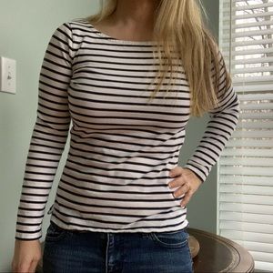 Boden Striped Boatneck Shirt